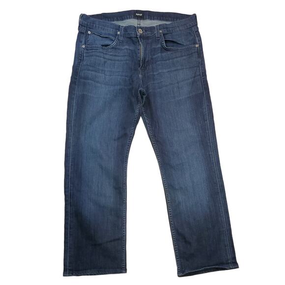 Hudson Jeans Denim - Hudson | Blue Dark Wash Byron 6 Pocket Straight Zip Fly | Size 38
